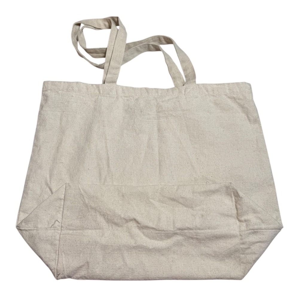 Aviator Nation Venice CA Canvas Logo Tote Bag Cream Rainbow Stripe Large (A) - Picture 8 of 11